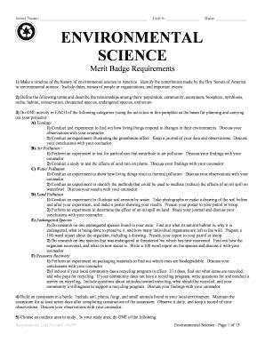 Fishing Merit Badge Pamphlet 35899. . Environmental science merit badge workbook answers pdf